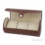 OEM watch box for 3 watches - Brown Leather Case